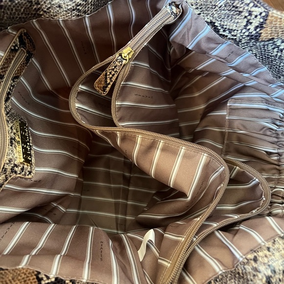 STEVEN by Steve Madden Vegan Python Snakeskin Large Hobo Bag! - Picture 7 of 12